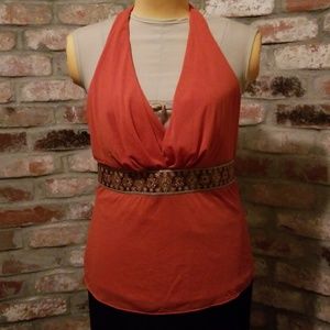 LIMITED Orange Halter Top